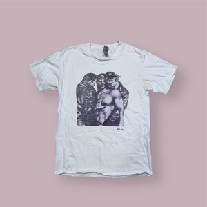 White Graphic Men's T-Shirt